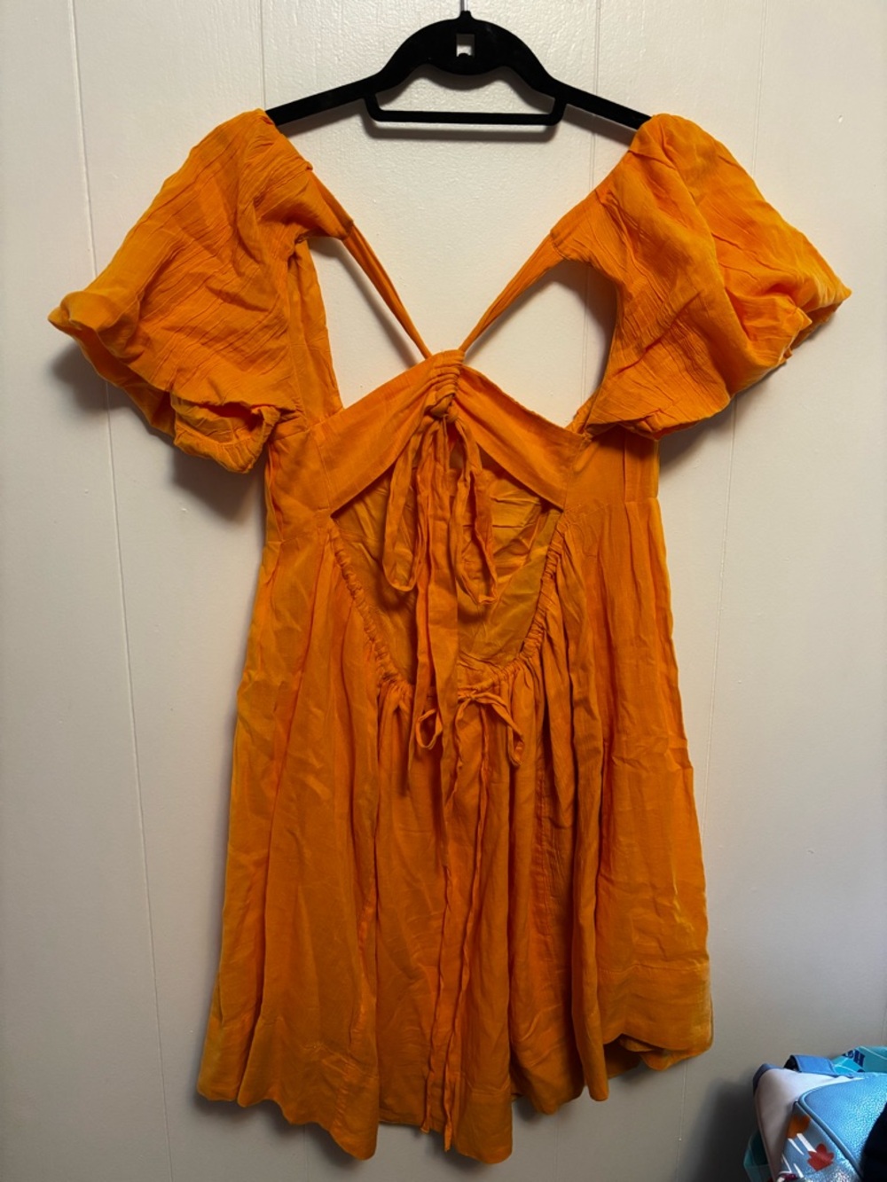 Free People Marina Mini Dress Casual Endless Summer Pleated Size L - Picture 5 of 5